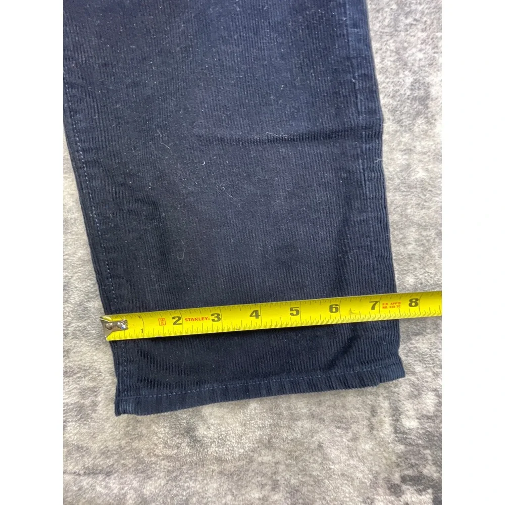 J. Crew Mens 35x32 484 Slim Fit Corduroy Pants Navy Blue Straight Cut Trousers